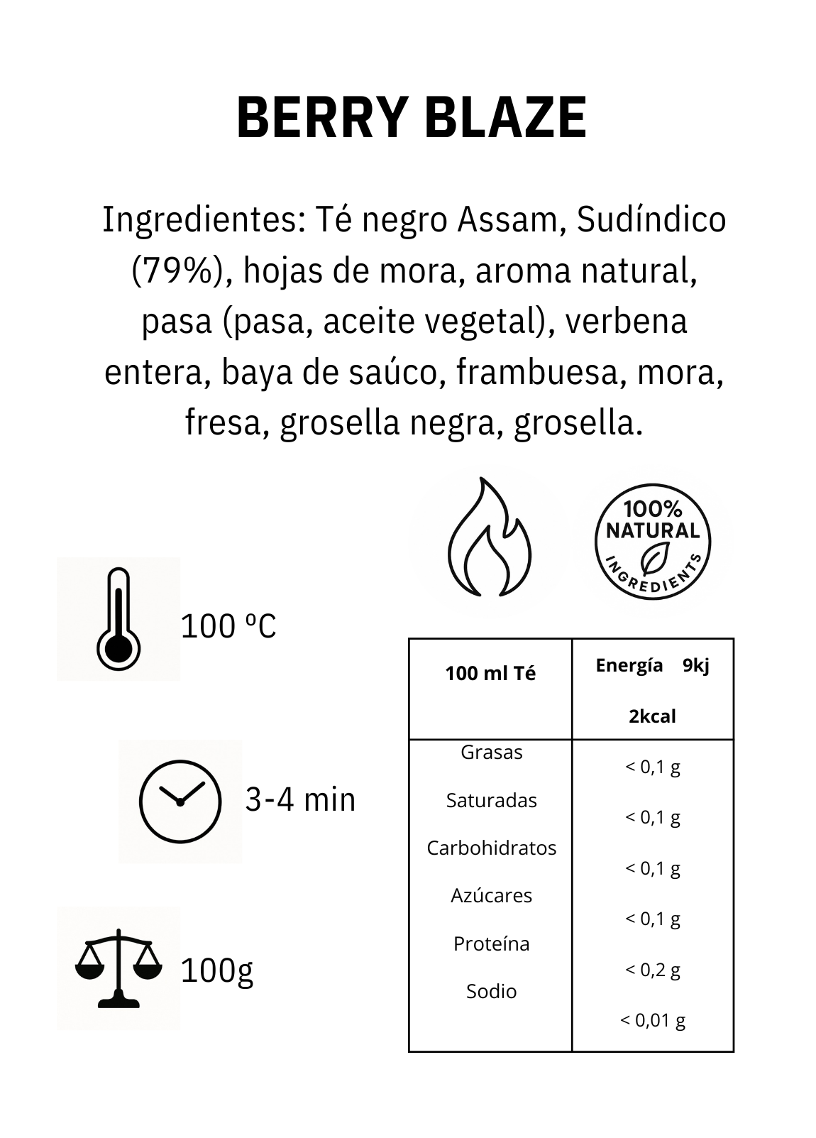 Berry Blaze | Té Negro Aroma a Frutos Del Bosque